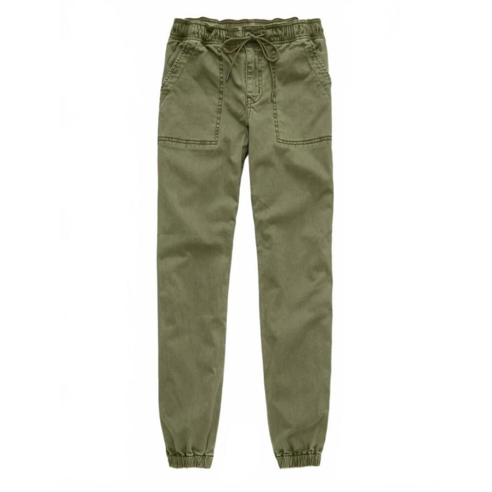 AE High-Waisted Jegging Jogger 10S Olive Petite Short